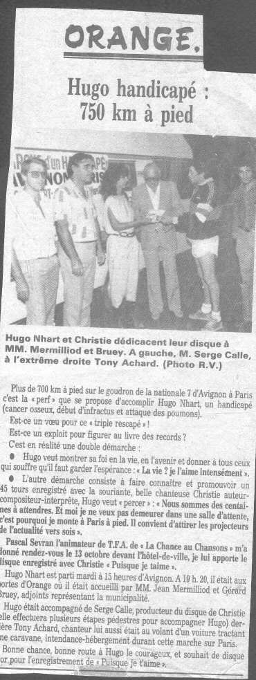 Un des articles de presse